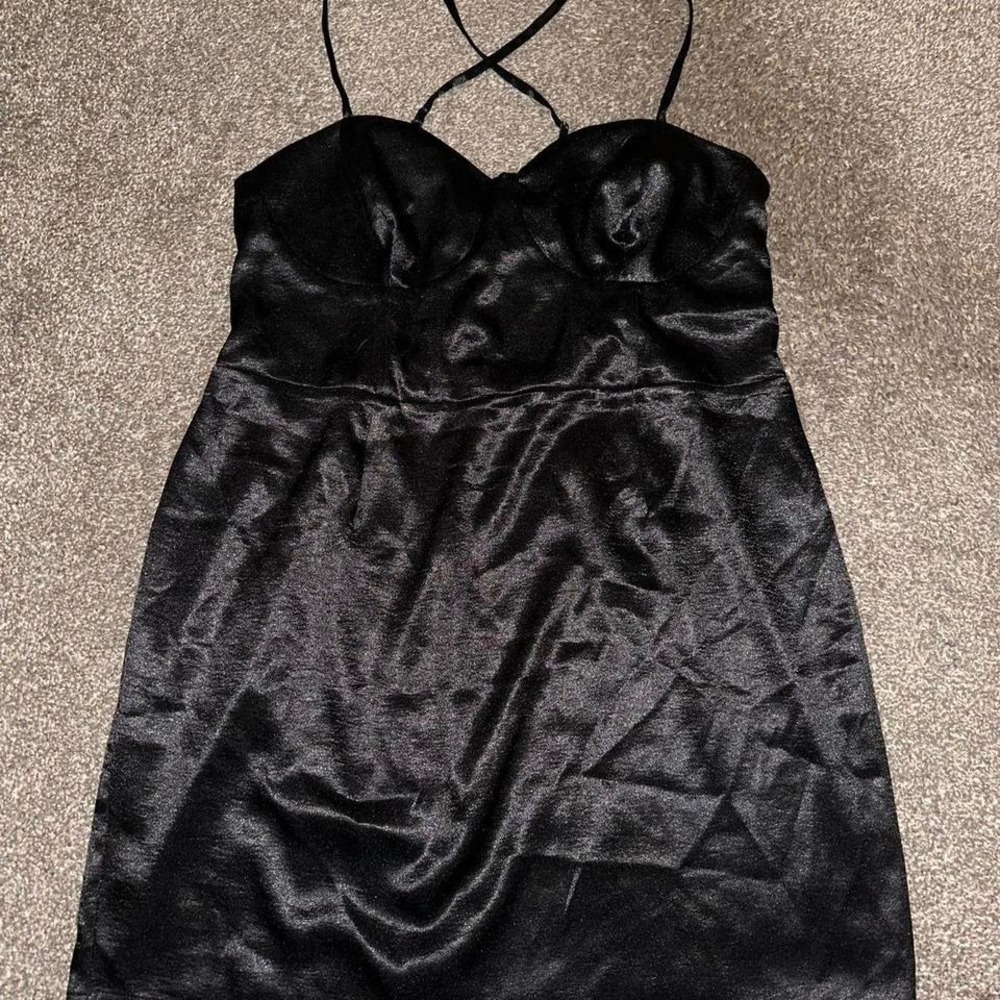 Wild Fable XXL Satin Dress Bustier Romantic Y2K Coquette Fairy dark Fae - Picture 2 of 8